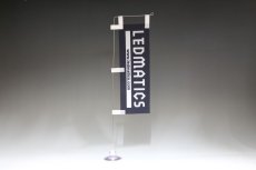 画像1: LEDMATICS ミニのぼり 210mm×70mm 吸盤付ポール (1)