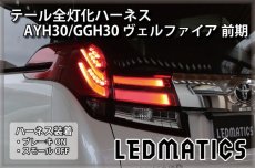 画像1: AYH30/GGH30/35/AGH30/35 アルファード 前期 LED テール全灯化ハーネス (1)