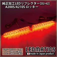 画像1: A200S/A210S ロッキー 純正加工LEDリフレクター D2-42 (1)