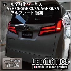 画像1: AYH30/GGH30/35/AGH30/35 アルファード 後期 [非シーケンシャル車両] テール全灯化ハーネス (1)