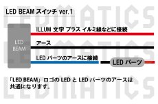 画像3: トヨタ LED BEAMスイッチ PLなし 白LED SW-LB1 [受注生産] (3)