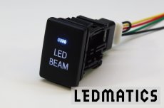 画像1: トヨタ LED BEAMスイッチ PLあり 白LED/青LED SW-LB2 [受注生産] (1)