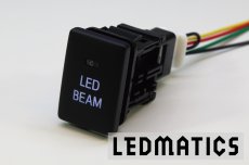 画像2: トヨタ LED BEAMスイッチ PLあり 白LED/青LED SW-LB2 [受注生産] (2)