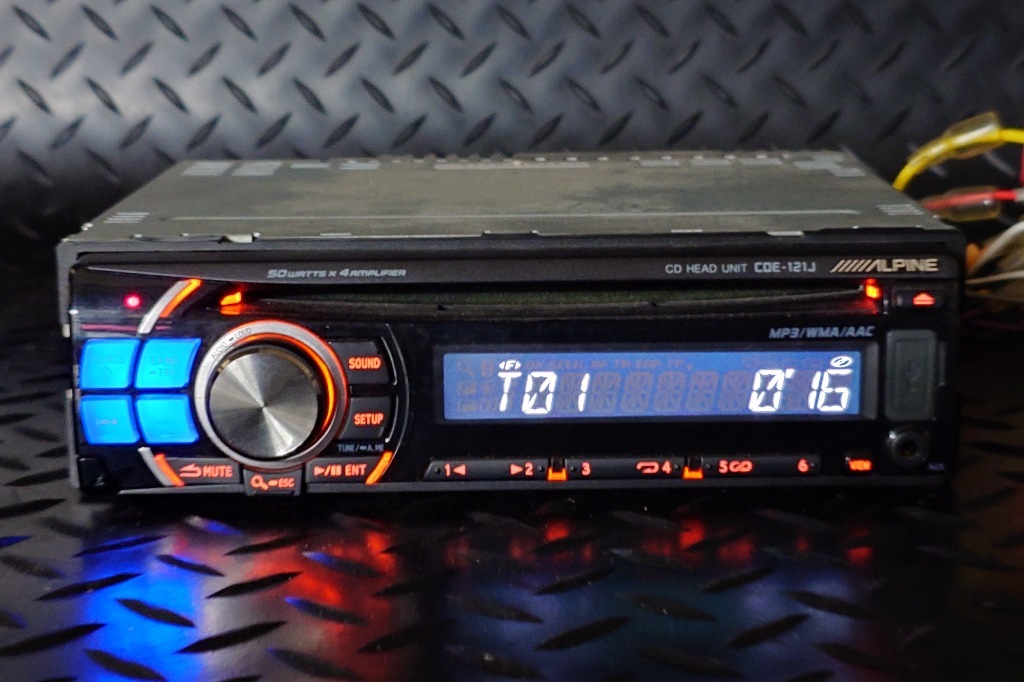 アルパイン CDデッキ CDJ-121J イルミネーションLED打ち替え