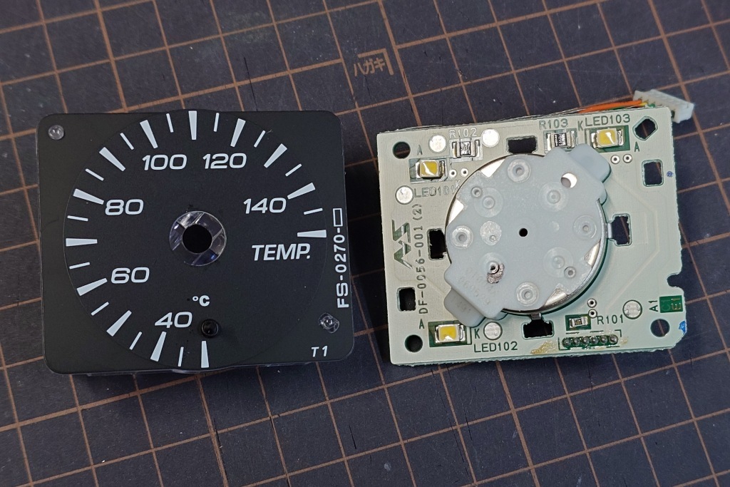 Defi 1DIN用3連メーター打ち替え