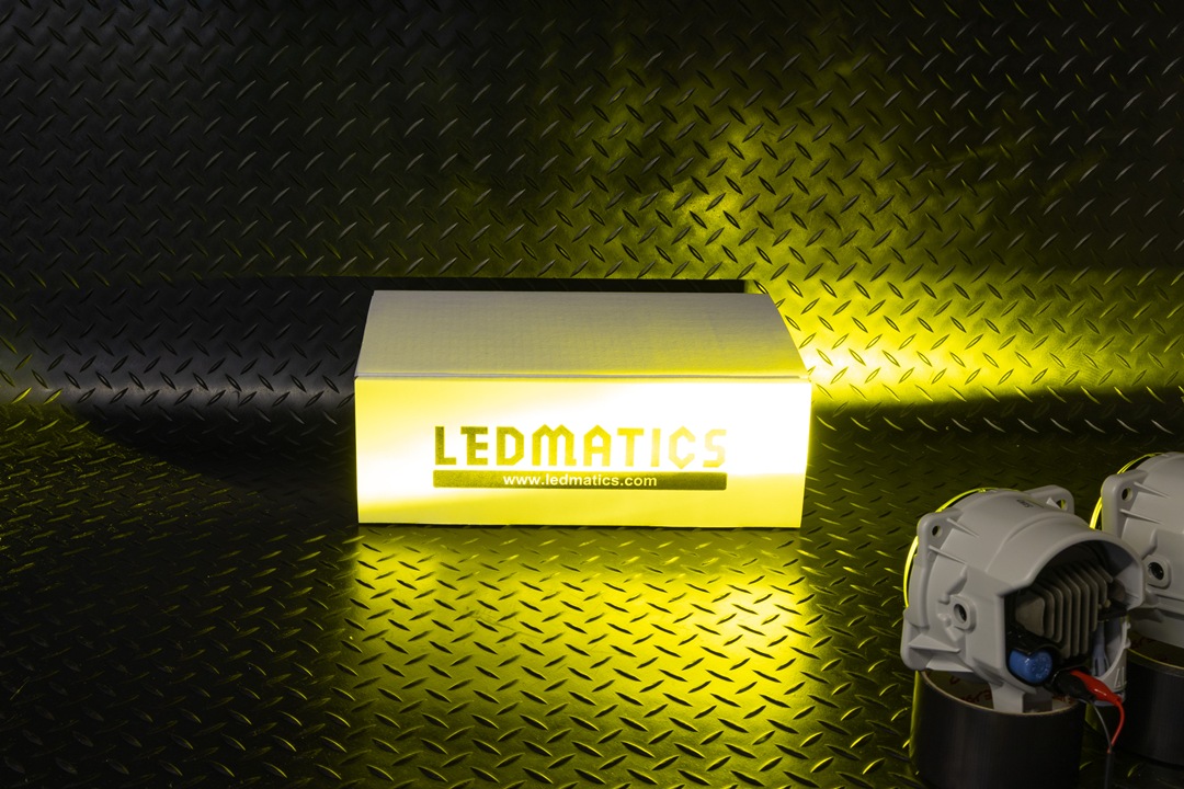 LA150S ムーヴカスタム 純正加工LEDイエローフォグランプ