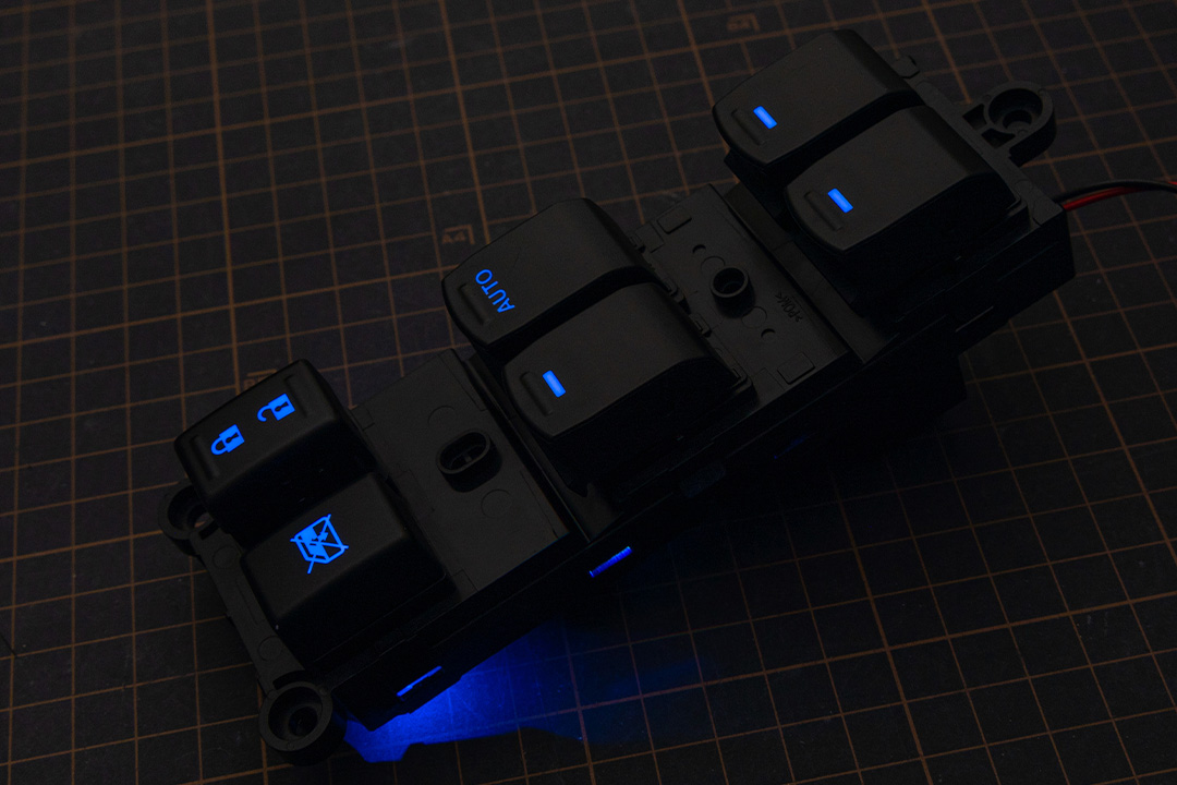 YEH1S エスクード パワーウィンドウスイッチ LED打ち替え