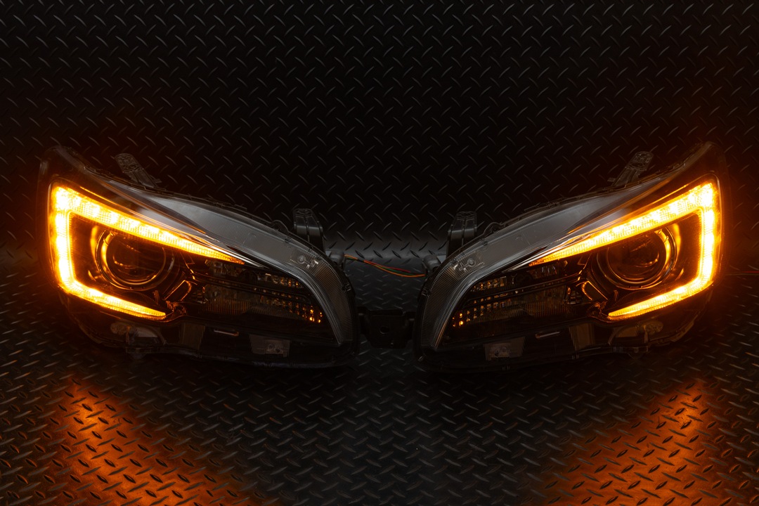 VAB WRX STI LEDウインカー/強発光デイライト ヘッドライト加工