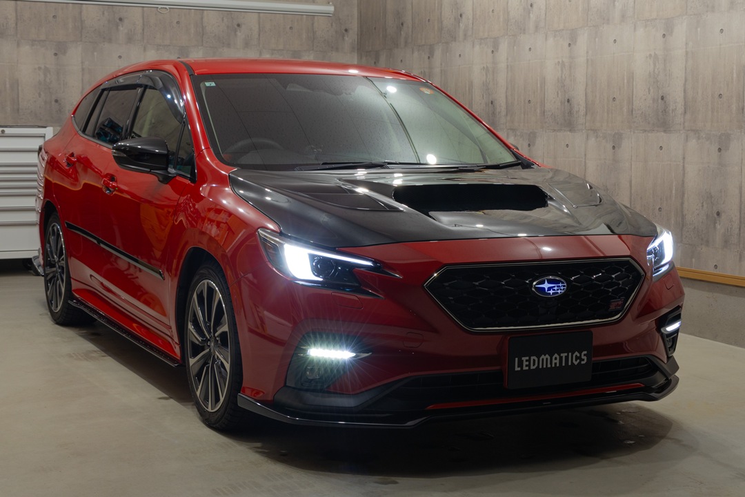 VN レヴォーグ シーケンシャルウインカー/強発光デイライト ヘッドライト加工