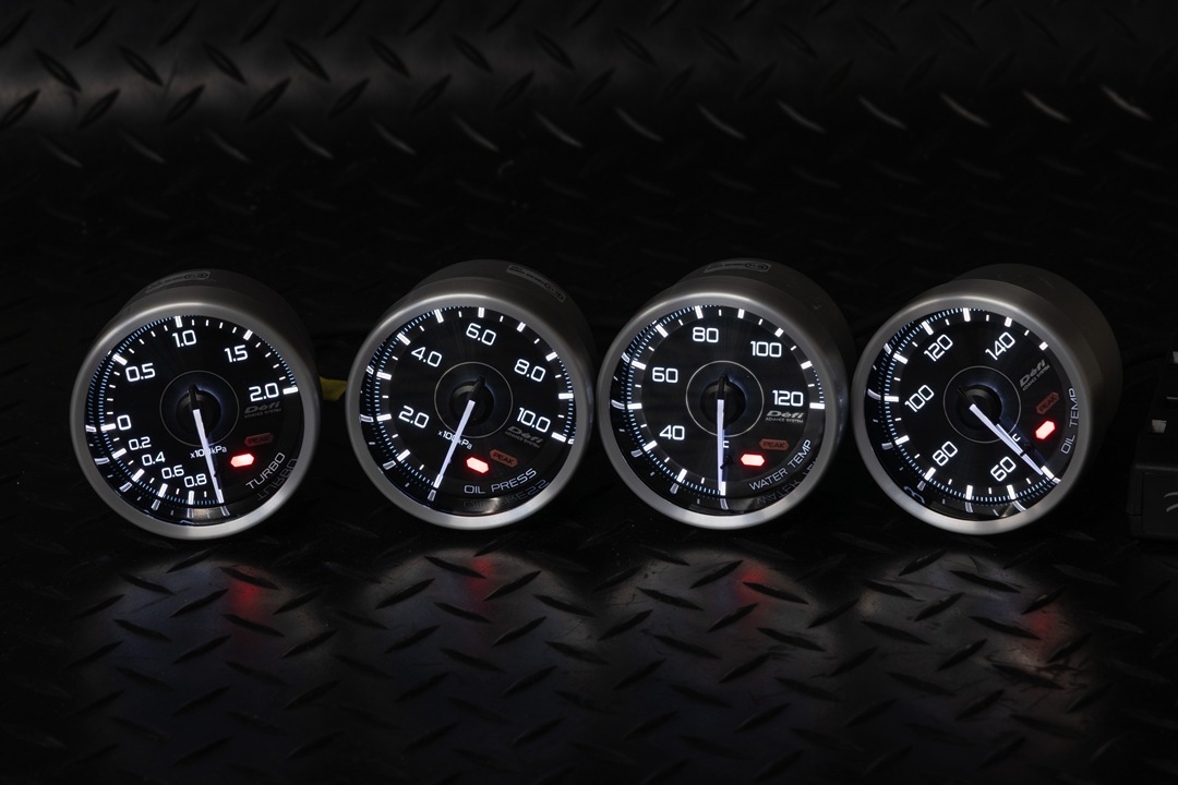 Defi ADVANCE A1 メーター ピンクLED打ち替え加工