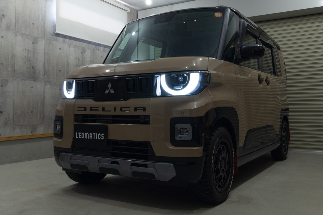 BA1A デリカミニ 強発光デイライト/ウインカー移設加工ヘッドライト