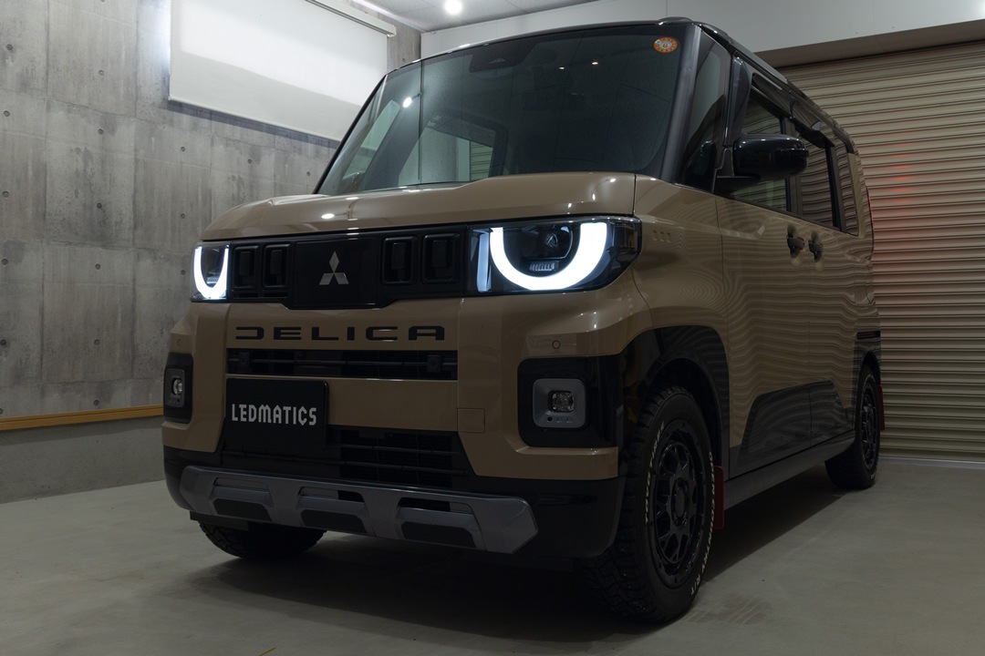 BA1A デリカミニ 強発光デイライト/ウインカー移設加工ヘッドライト