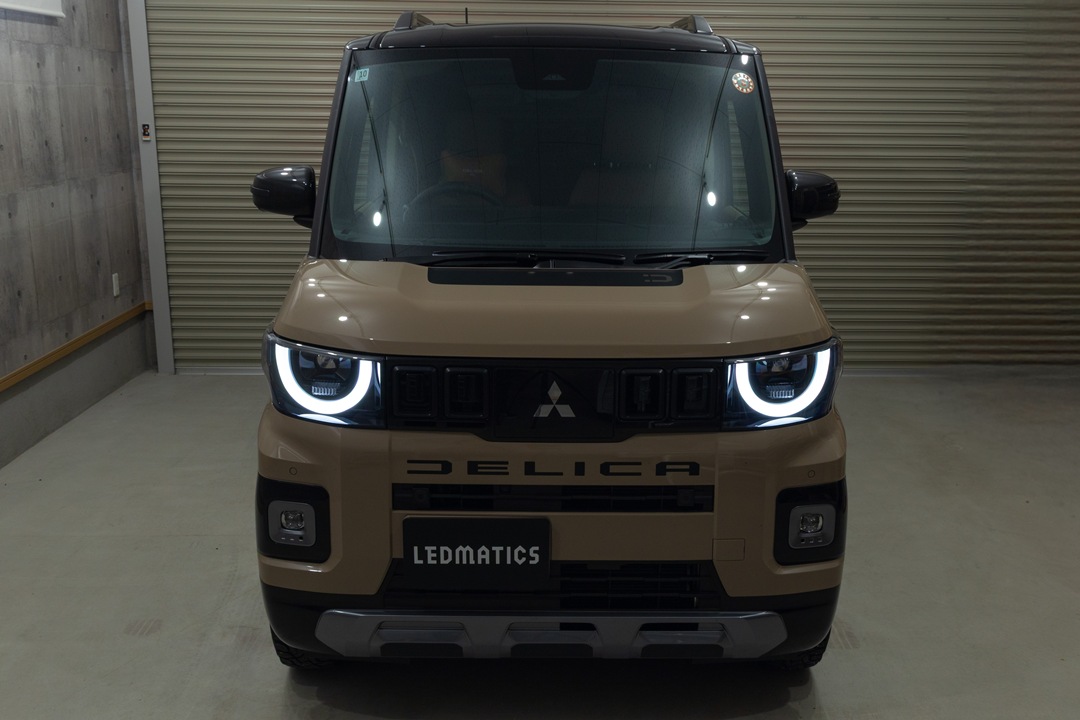 BA1A デリカミニ 強発光デイライト/ウインカー移設加工ヘッドライト