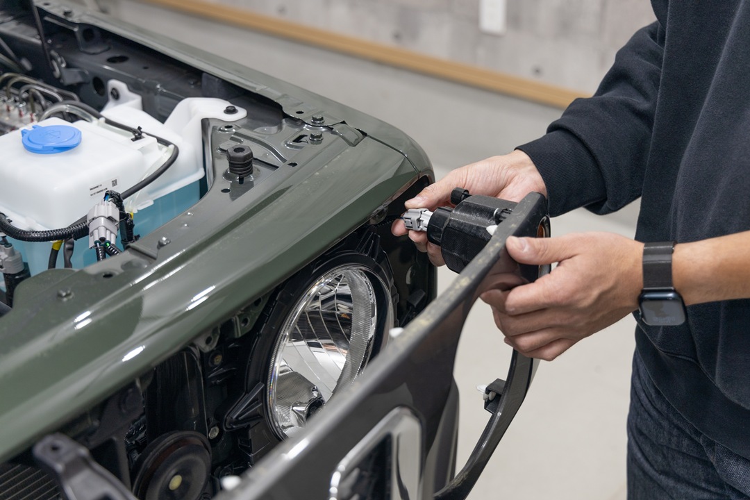 JC74W ジムニー ノマド ハロゲンヘッドライト移植ハーネス