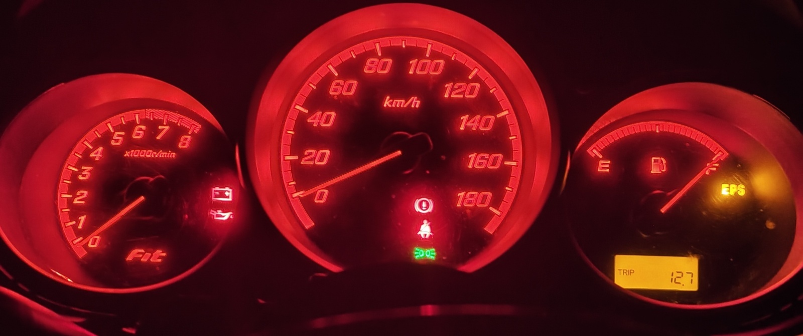GD3 フィット メーター LED打ち替え