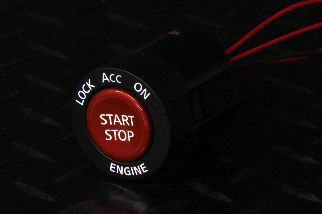 R35 GT-R 純正加工プッシュスタートスイッチ LED打ち替え