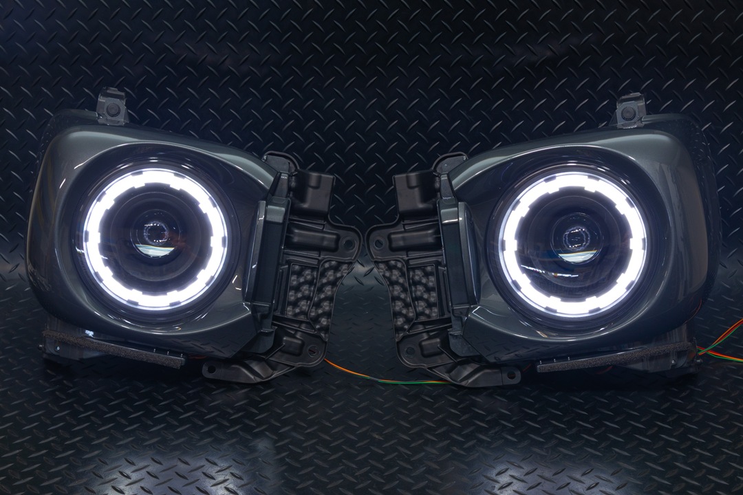 MK94S スペーシアギア 純正加工LEDヘッドライト デイライト/ウインカー加工