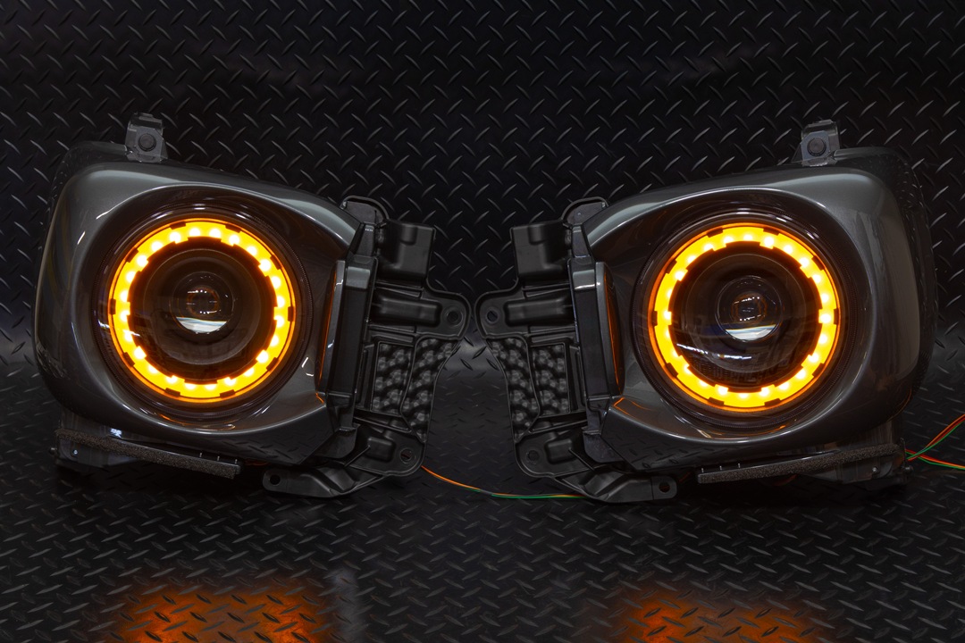 MK94S スペーシアギア 純正加工LEDヘッドライト デイライト/ウインカー